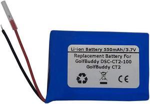 3.7V 550mAh Replacement Battery for GolfBuddy DSC-CT2-100, GolfBuddy CT2, AEE542730P6H