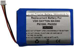 1800mAh/3.7V Replacement Battery for VDO Dayton PN2050 PN1000 MA3060 MS2010AUS, VDO Dayton HYB8030450L1401S1MPX, ICP1034501S1PSPM