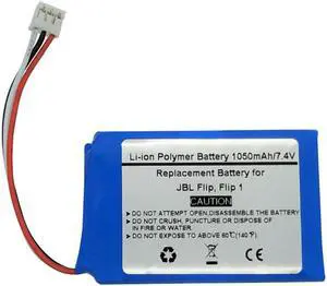 1050mAh/7.4V Replacement Battery for JBL Flip, Flip 1,JBL AEC653055-2S