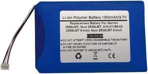 3.7V 1500mAh GPS Navigator Replacement Battery for Garmin 2689LMT, Nuvi 2639LMT, 010-01188-02,2689LMT 6-inch,Nuvi 2639LMT 6-inch, KI22BI31DI4G1