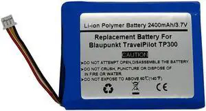 2400mAh/3.7V Replacement Battery for Blaupunkt TravelPilot TP300, 824850A1S1PMX
