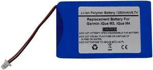 3.7V/1250mAh Replacement GPS Navigator Battery for Garmin iQue M3, iQue M4,361-00019-01, D25292-0000