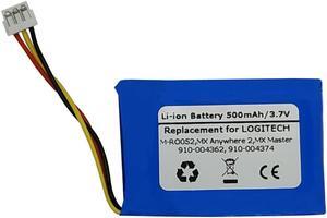 3.7V 500mAh Replacement Battery for Logitech 910-004362, M-RO052, MX Anywhere 2, MX Master,533-000088 533-000120 533-000121 AHB303450 L/N: 1412