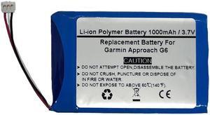 3.7V/1000mAh Replace GPS Navigator Battery for Garmin Approach G6, KF40BF45D0D9X
