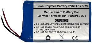 3.7V/750mAh Replace GPS Navigator Battery for Garmin Foretrex 101, Foretrex 201,361-00013-15