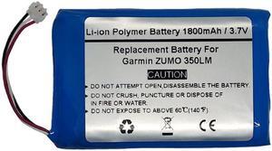 3.7V/1800mAh Replace GPS Navigator Battery for Garmin ZUMO 350LM, 361-00059-00