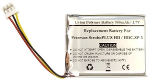 900mAh 3.7V Replacement Battery for Peterson StroboPLUS HD/HDC, SP-1, YT603443 900mAh 3.7V Replacement Battery for Peterson StroboPLUS HD/HDC, SP-1, YT603443