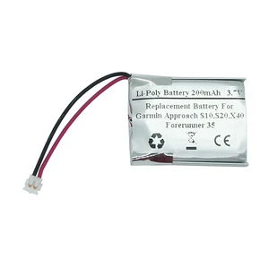 STARTONG 200mAh 3.7V Replacement Battery for Garmin Approach S10, S20, X40, Forerunner 35 Smart Running Watch, 361-00117-00 STARTONG 200mAh 3.7V Replacement Battery for Garmin Approach S10, S20, X40, Forerunner 35 Smart Running Watch, 361-00117-00