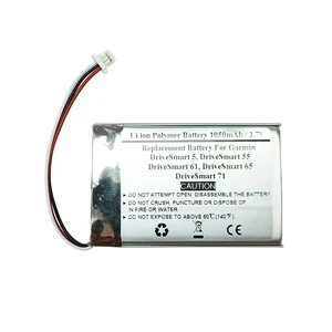 1050mAh 3.7V Replacement GPS Navigator Battery for Garmin DriveSmart 5, DriveSmart 55, DriveSmart 61, DriveSmart 65, DriveSmart 71, 361-00056-08 1050mAh 3.7V Replacement GPS Navigator Battery for Garmin DriveSmart 5, DriveSmart 55, DriveSmart 61, DriveSmart 65, DriveSmart 71, 361-00056-08