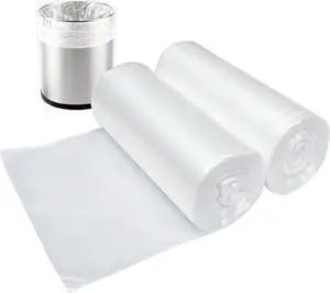 3 Gallon Small Clear Bathroom Trash Bags, 100 Counts 3 Gallon Small Clear Bathroom Trash Bags, 100 Counts