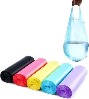 Trash Bags,4 Gallon Handle Tie Small Garbage Bags For Office, Kitchen,Bedroom Waste Bin,Colorful Portable Strong Rubbish Bags,wastebasket bag,100 Counts Trash Bags,4 Gallon Handle Tie Small Garbage Bags For Office, Kitchen,Bedroom Waste Bin,Colorful Portable Strong Rubbish Bags,wastebasket bag,100 Counts