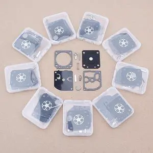 10pcslot Carburetor Repair For Zama C1M-W26, W26A, W26B, W26C Series Carb Zama RB 129 Gas Chainsaw Replacement