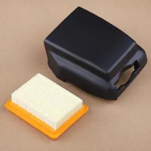 Air Filter w Cover Kit For Stihl FS120 FS200 FS250 Brush Cutter Trimmer Cleaner Replacement 4134 141 0300