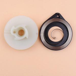 Starter Pulley Recoil Spring Kit Fit HUSQVARNA 51 55 Chainsaw Replacement Parts 505303735, 501763101