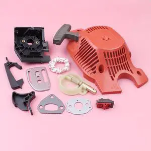 Recoil Rewind Pull Starter For Husqvarna 137 142 Oil Pump Bar Plate Carburetor Adapter Chainsaw Spare Replacement Part