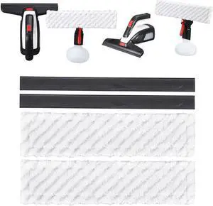 For BOSCH Glass Vac LARGE Replacement BLADES+Microfiber Cloth Set Household Cleaning Wipe Tool Home Appliance
