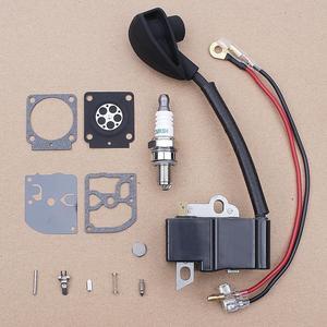Ignition Coil Carburetor Repair Kit For Stihl HS81 HS81R HS81T HS86 HS86R Trimmer Replacement 4237 400 1302 w Spark Plug