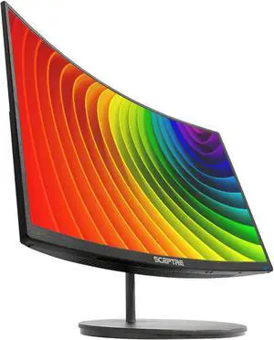 Sceptre Curved 27" 75Hz LED Monitor HDMI VGA Build-In Speakers, EDGE-LESS Metal Black 2019 (C275W-1920RN) Sceptre Curved 27" 75Hz LED Monitor HDMI VGA Build-In Speakers, EDGE-LESS Metal Black 2019 (C275W-1920RN)