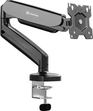 ONKRON Single Monitor Mount for 13-32 Inch Screen up to 17.6 lbs, Gas Spring Monitor Arm VESA 75x75-100x100, Adjustable Computer Screen Mount for Desk with Swivel, Tilt, Rotation Black