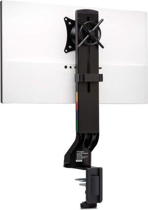 Kensington Single Monitor Desk Mount, C-clamp Vesa Monitor Stand Fits up to 32 inch Ultrawide Samsung LG Monitor, Low Profile Vertical Mount, Height Adjustable Free Standing Monitor Arm,K55512WW Black