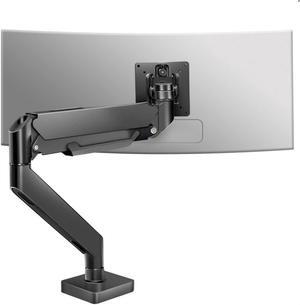 HILLPORT 43 Ultrawide Monitor Arm Single Heavy Duty Desk Mount Computer Monitor Stand for 17 to 43 inch Adjustable Gas Spring Monitor, Screen up to 30lbs with VESA 75x75mm or 100x100mm M7B