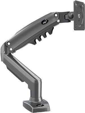 ELG Full Motion Swivel Single Monitor Desk Mount Stand: Empower Your Workspace with Unmatched Flexibility for 17 to 35'' Displays (4.4lbs to 19.8lbs Load) - F80N Model in Striking Black