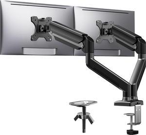 ErGear Dual Monitor Mount up to 32 inches Screen, Max 22 lbs Each Arm, Adjustable Dual Monitor Stand, Sturdy Steel Dual Monitor Arm with 180° Swivel, Tilt, 360° Rotation for Home Office, VESA 75/100mm