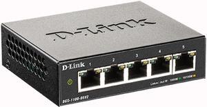 D-Link 5-Port Gigabit Smart Managed Switch | 5GbE Ports | L2 |VLANs | Web Managed | Desktop| Fanless | NDAA Compliant | Lifetime Warranty (DGS-1100-05V2)