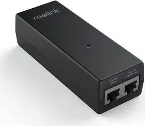 Reolink Gigabit PoE Injector, Convert Non-PoE to PoE, Supplies PoE+ (30W) or PoE (15.4W), Distance up to 100m, Plug & Play, Suitable for Reolink PoE Cameras/Reolink Video Doorbell PoE, P030U05