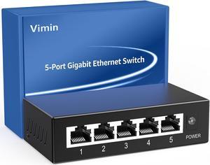 8 Port 2.5G Web Managed Ethernet Switch with 10G SFP, VIMIN 9 Port 2.5 Gigabit Smart Network Switch Managed Support Vlan/QoS/IGMP/Static Aggregation, Desktop/Wall-Mount, Fanless, Work for 2.5G NAS