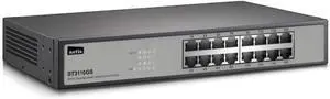 Netis ST3116GS 16 Port Unmanaged 10/100/1000M Gigabit Ethernet Switch with Sturdy Metal Desktop Size | Expandable to Standard 19 inch Rack Mount with Included Mounting Bracket, Gigabit 1000Mbps