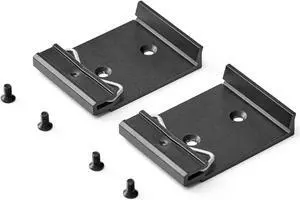 Din Rail Mount Clip 42mm Width Universal Din-Rail Mounting Brackets Clamp for Switches and Injectors 2-Pack