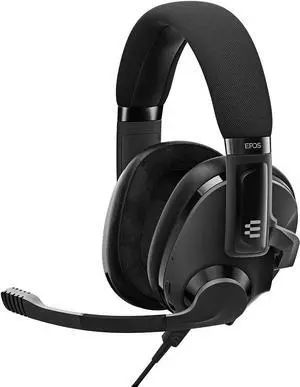 EPOS H3 Hybrid - Closed Acoustic Gaming Headset with Bluetooth - USB-A PC & 3.5mm Console Cable - Dual Microphones - Lightweight - Easy Adjustment - Long Battery Life - Multi-Platform Compatible Black