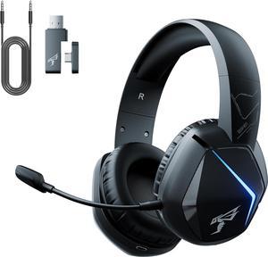 SOMIC GS401PRO Wireless Gaming Headset with Microphone Bluetooth 52 Wireless Headphone Low Latency with 45Hrs Battery Stereo Sound for PC PS4 PS5 Switch Smartphone For Xbox only work in wired