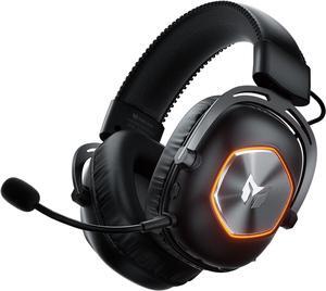 BIGBIG Won Multi-System Gaming Headset, Surround Sound, Memory Foam Ear Pads, Durable Aluminum Frame, Noise-Cancelling Mic  PC, PS5/PS4, Xbox Series X|S, Switch, Mobile,Black