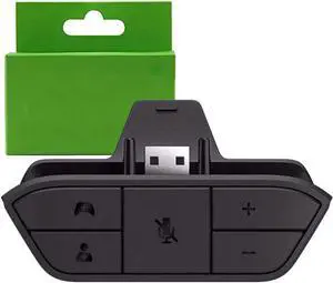 Ssgamer Stereo Headset Adapter for Xbox One & Xbox Series X|S Controller - Headphone Adapter Adjust Volume, Mic,Audio Balance (Voice Chat & Game Sound) Directly