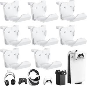 KUNSLUCK 8 Pack Controller Wall Mount for PS5, Xbox, Switch Controller, Wall Mount Stand for Controller&Headset
