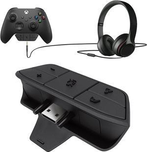 OLCLSS Stereo Headset Adapter for Xbox One, Black, 3.5mm Audio Jack, Compatible with Xbox One Controllers