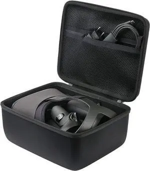 Khanka Hard Travel Case Replacement for Oculus Quest 2/2020 Edition All-in-one 3D VR Gaming Headset (Black)