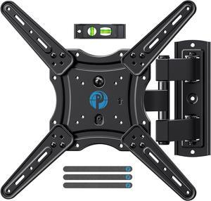 Full Motion TV Wall Mount for 26-60 inch Flat or Curved TVs up to 77 lbs, TV Bracket Wall Mount with Articulating Arms, Extension, Tilt, Swivel, Leveling, Max VESA 400x400mm, PIMF7