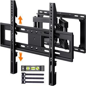 Perlegear Full Motion TV Wall Mount for 26-65 inch TVs, TV Bracket Supports Swivel Articulating Level Extension Tilt Arms, Max VESA 400x400mm up to 99lbs, 16" Wood Studs, PGMFK4