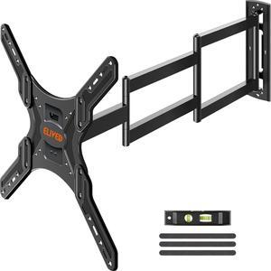 Long Arm TV Wall Mount for Most 26-60 Inch TVs, 29.5 Inch Long Extension TV Mount Swivel and Tilt, Full Motion Wall Mount TV Bracket Fit Max VESA 400x400mm, Holds up to 77 lbs.