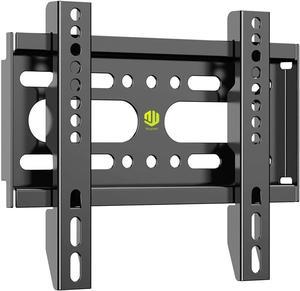 Nuyoah TV Wall Mount Bracket Low Profile Fixed for 14-42 Inch Flat Screen TVs & Monitors Up to 55lbs, Universal TV Monitor Mount Fits 8" Wood Studs Max VESA 200x200mm