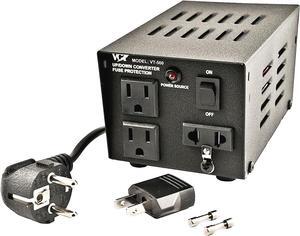 VCT VT-500 Step Up/Down Voltage Transformer AC 110/220V Power Converter - 500 Watts