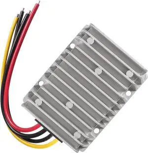 DC Voltage Reducer Converter DC 8V-40V to 13.8V 25A 300W Reducer Power Converter Waterproof Regulator Module Transformer for Golf Cart Club Car