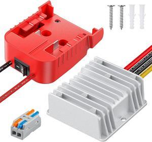 Vibit 18 V to 12 V Step-Down Converter for Milwaukee M18 Battery, DC Power Adapter, Voltage Reducer Transformer 180 W Buck Converter Regulator for Golf Cart RC Car Truck Light & DIY