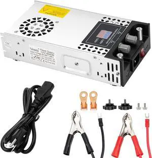 Yaheeda Adjustable Power Supply with LED Display - AC110V/220V to DC 0-12V Converter 600W 50A Power Supply