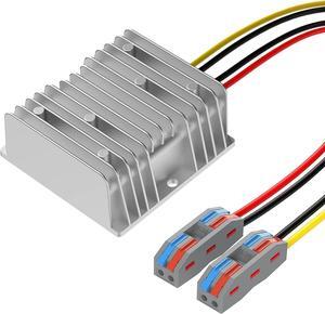 12v to 19v 5A 95W Boost Converter DC Power Adapter, Suitable for Cars, Trucks, Ships, LED Light Strips