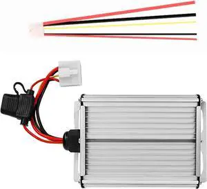 12V 30A 360W DC-DC 96V 84V 72V 60V 48V 36V to 12V high-Power Converter Voltage Reducer, Suitable for Golf carts, LED Lights, and 12V Equipment(36V-96V)