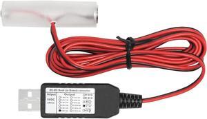 USB Power Converter DC Buck Boost Battery Eliminator Replace 1 to 4pcs 1.5V 3V 4.5V 6V AA AAA Connect(1-AA 1.5V)